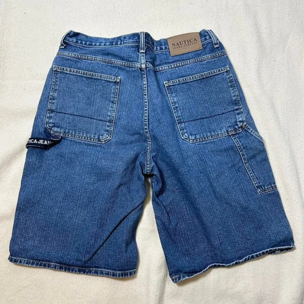 Nautica‎ blue denim shorts #skater Carpenter shorts waist 36